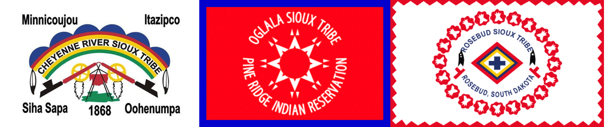 Seals of the Cheyenne River, Oglala, and Rosebud Sioux Tribes