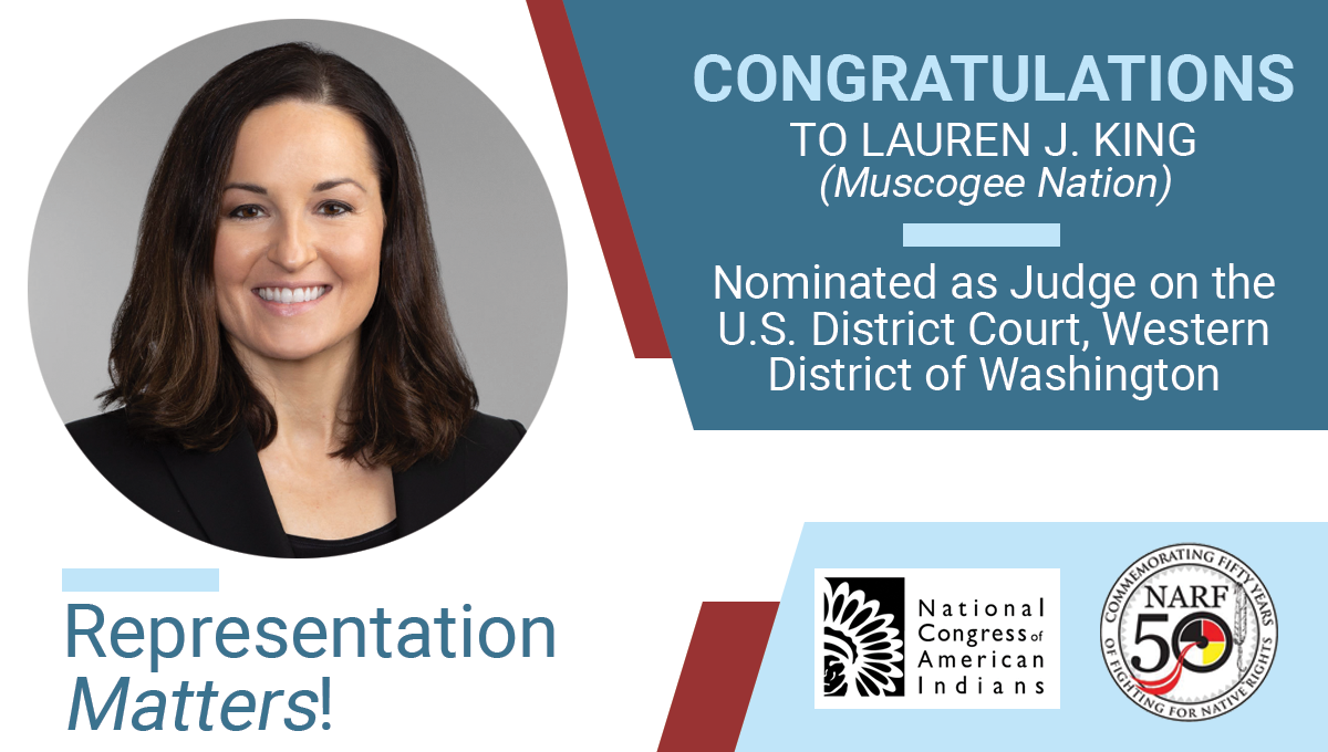 Congratulations Lauren King, Nominee to US District Court, Western District of Washington